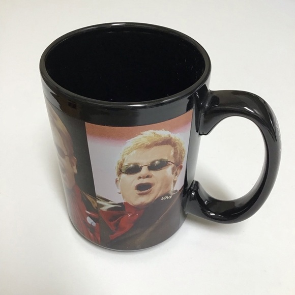Elton John The Red Piano Coffee Mug Black Ceramic Tea Cup Wrap Graphic Las Vegas - Picture 10 of 13